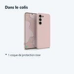 Contenu du colis – Coque Rose pour Samsung Galaxy S23 Plus (6,6 pouces)