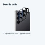 Contenu du colis – Verres Protection Camera Arriere X2 Pour Samsung Galaxy S25 Ultra