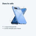 Contenu du colis – Coque Silicone Transparente + 2 Verres Trempes Pour Google Pixel 8a