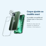 Accessoire ajusté au modèle exact – Coque Silicone Transparente + Verres Trempes et Protections Camera Arriere X2 Pour iPhone