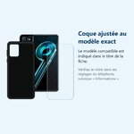 Accessoire ajusté au modèle exact – Coque Silicone Noir + Verre Trempe Pour Realme 9i 5G / 10 5G