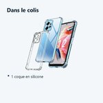 Contenu du colis – Coque Silicone 4 Coins Renforces + Vitre Protection Ecran Pour Xiaomi Redmi Note 12 4G