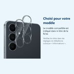 Accessoire ajusté au modèle exact – Verres Protection Camera Arriere Transparent X2 Pour Samsung Galaxy S25 FE
