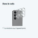 Contenu du colis – Verres Protection Camera Arriere Transparent X3 Pour Samsung Galaxy S24