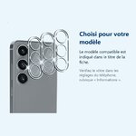 Accessoire ajusté au modèle exact – Verres Protection Camera Arriere Transparent X3 Pour Samsung Galaxy S24
