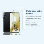 Accessoire ajusté au modèle exact – Verres Trempes et Protections Camera Arriere Transparent X2 Pour Samsung Galaxy S22 Plus