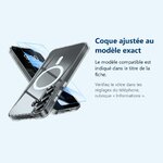 Accessoire ajusté au modèle exact – Coque Silicone Transparente Compatible Magsafe + Verre Trempes Pour Samsung Galaxy S25