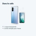 Contenu du colis – Coque Silicone Transparente + 2 Verres Trempes Pour Xiaomi Mi 11i