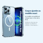 Accessoire ajusté au modèle exact – Coque Silicone Transparente Compatible Magsafe Pour iPhone 13 Pro Max