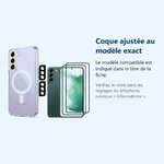 Accessoire ajusté au modèle exact – Coque Silicone Transparente Compatible Magsafe + Verres Trempes et Protections Camera Arr