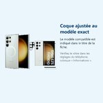 Accessoire ajusté au modèle exact – Coque Silicone Transparente Compatible Magsafe + Verre Trempes et Protection Camera Arrie