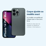 Accessoire ajusté au modèle exact – Coque Metal couleur Argent Pour iPhone 14 Pro Max