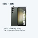 Contenu du colis – Verre Trempe et Protection Camera Arriere Pour Samsung Galaxy S23 Plus