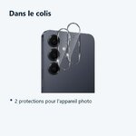 Contenu du colis – Verres Protection Camera Arriere Transparent X2 Pour Samsung Galaxy S26