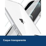 Vue de détail – Coque Silicone Transparente + Verre Trempe Pour iPhone 13