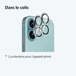 Contenu du colis – Verres Protection Camera Arriere Transparent X2 Pour iPhone 17
