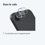 Contenu du colis – Verres Protection Camera Arriere Transparent X2 Pour iPhone 16e