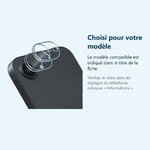 Accessoire ajusté au modèle exact – Verres Protection Camera Arriere Transparent X2 Pour iPhone 16e