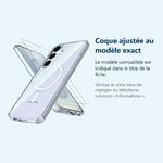 Accessoire ajusté au modèle exact – Coque Silicone Transparente Compatible Magsafe + Verres Trempes X2 Pour Samsung Galaxy S2