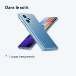 Contenu du colis – Coque Silicone Transparente Angles Renforces Pour Xiaomi Redmi Note 12 Pro Plus