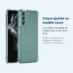 Accessoire ajusté au modèle exact – Coque Silicone Transparente Angles Renforces Pour Samsung Galaxy S22 Plus 5G