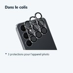 Contenu du colis – Verres Protection Camera Arriere Transparent X3 Pour Samsung Galaxy S25 FE