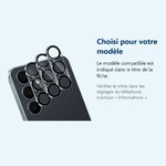 Accessoire ajusté au modèle exact – Verres Protection Camera Arriere Transparent X3 Pour Samsung Galaxy S25 FE