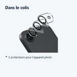 Contenu du colis – Verres Protection Camera Arriere Transparent X3 Pour iPhone 17e