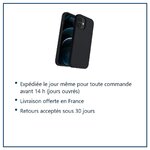 Expédition le jour même, livraison offerte, retours sous 30 jours – Coque Silicone Couleur Noire Pour iPhone 12 / 12 Pro