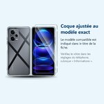 Accessoire ajusté au modèle exact – Coque Silicone Transparente + Verre Trempe Pour Xiaomi Redmi Note 12 Pro