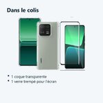 Contenu du colis – Coque Silicone Transparente Angles Renforces + Verre Trempe Pour Xiaomi 13 Pro