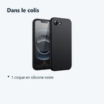 Contenu du colis – Coque Pour iPhone 16e Silicone Noir