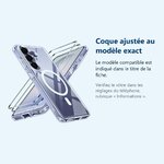 Accessoire ajusté au modèle exact – Coque Silicone Transparente Compatible Magsafe + Verres Trempes X2 Pour Samsung Galaxy S2