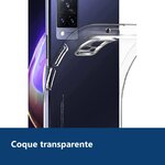 Vue de détail – Coque Silicone Transparente Pour Vivo V21 5G