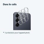 Contenu du colis – Verres Protection Camera Arriere Transparent X3 Pour Samsung Galaxy S25 Plus