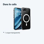 Contenu du colis – Coque Silicone Transparente Compatible Magsafe Pour iPhone 17e