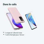 Contenu du colis – Coque Silicone Rose + Verre Trempe Pour Xiaomi 11T / 11T Pro