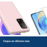 Vue de détail – Coque Silicone Rose + Verre Trempe Pour Xiaomi 11T / 11T Pro