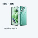 Contenu du colis – Coque Silicone Transparente Pour Xiaomi Redmi Note 12 5G