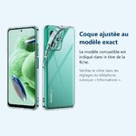 Accessoire ajusté au modèle exact – Coque Silicone Transparente Pour Xiaomi Redmi Note 12 5G