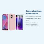 Accessoire ajusté au modèle exact – Coque Silicone Rose + Verre Trempe Pour Oppo Find X5 Pro