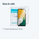 Contenu du colis – 2x Films Verres Trempes Pour Samsung Galaxy A13 4G