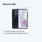 Contenu du colis – Verres Trempes et Protections Camera Arriere Transparent X2 Pour Samsung Galaxy A35