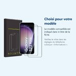 Accessoire ajusté au modèle exact – Verres Trempes X2 Pour Samsung Galaxy S23 Plus 5G