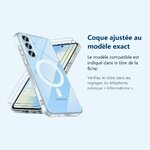 Accessoire ajusté au modèle exact – Coque Silicone Transparente Compatible Magsafe + Verres Trempes X2 Pour Samsung Galaxy S2
