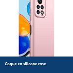 Vue de détail – Coque Silicone Rose Pour Xiaomi Redmi Note 11 Pro