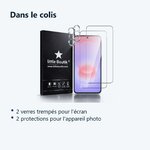 Contenu du colis – Verres Trempes et Protections Camera Arriere Transparent X2 Pour Samsung Galaxy A37