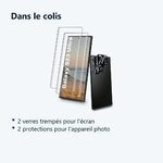 Contenu du colis – Verres Trempes et Protections Camera Arriere X2 Pour Samsung Galaxy S23 Ultra
