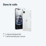 Contenu du colis – Coque Silicone Transparente + Verre Trempe Pour iPhone 17e