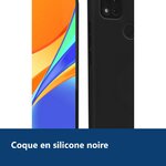 Vue de détail – Coque Silicone Couleur Noir Pour Xiaomi Redmi 9C / 9C NFC